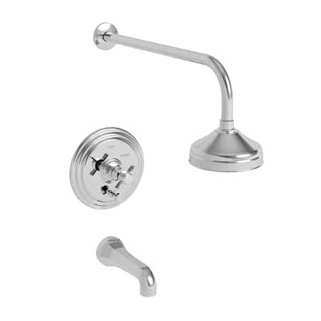 Newport Brass Tub and Shower Trim Set, Polished Chrome, Wall 3-1002BP/26